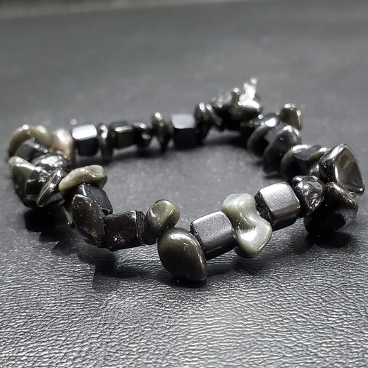 Bracelet Obsidienne Œil De Céleste  Chips