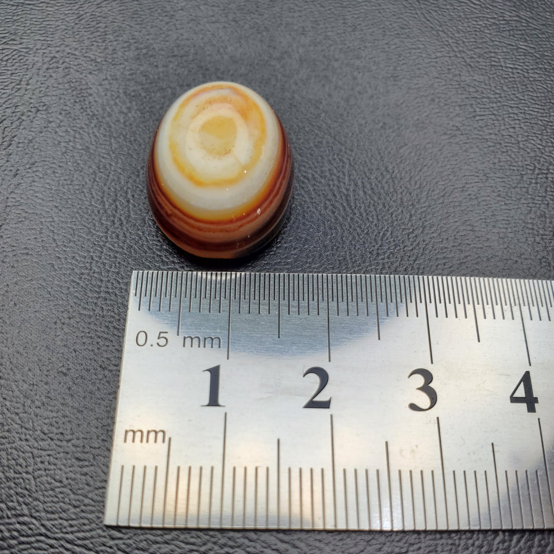 Cabochon Agate Rubanée Quatre Niveaux