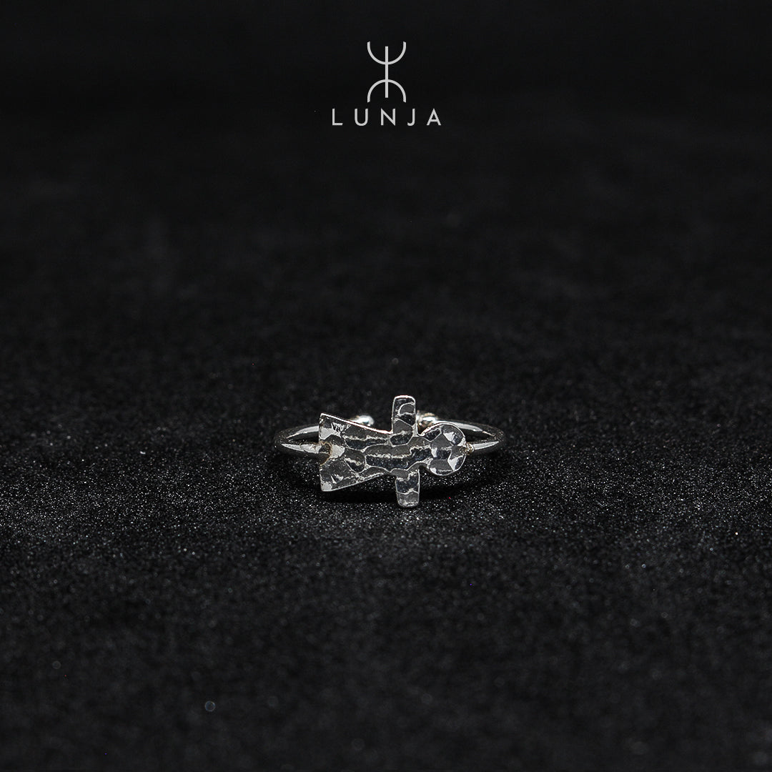 Bague tunisienne Tanit en argent