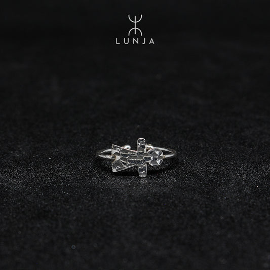 Bague tunisienne Tanit en argent