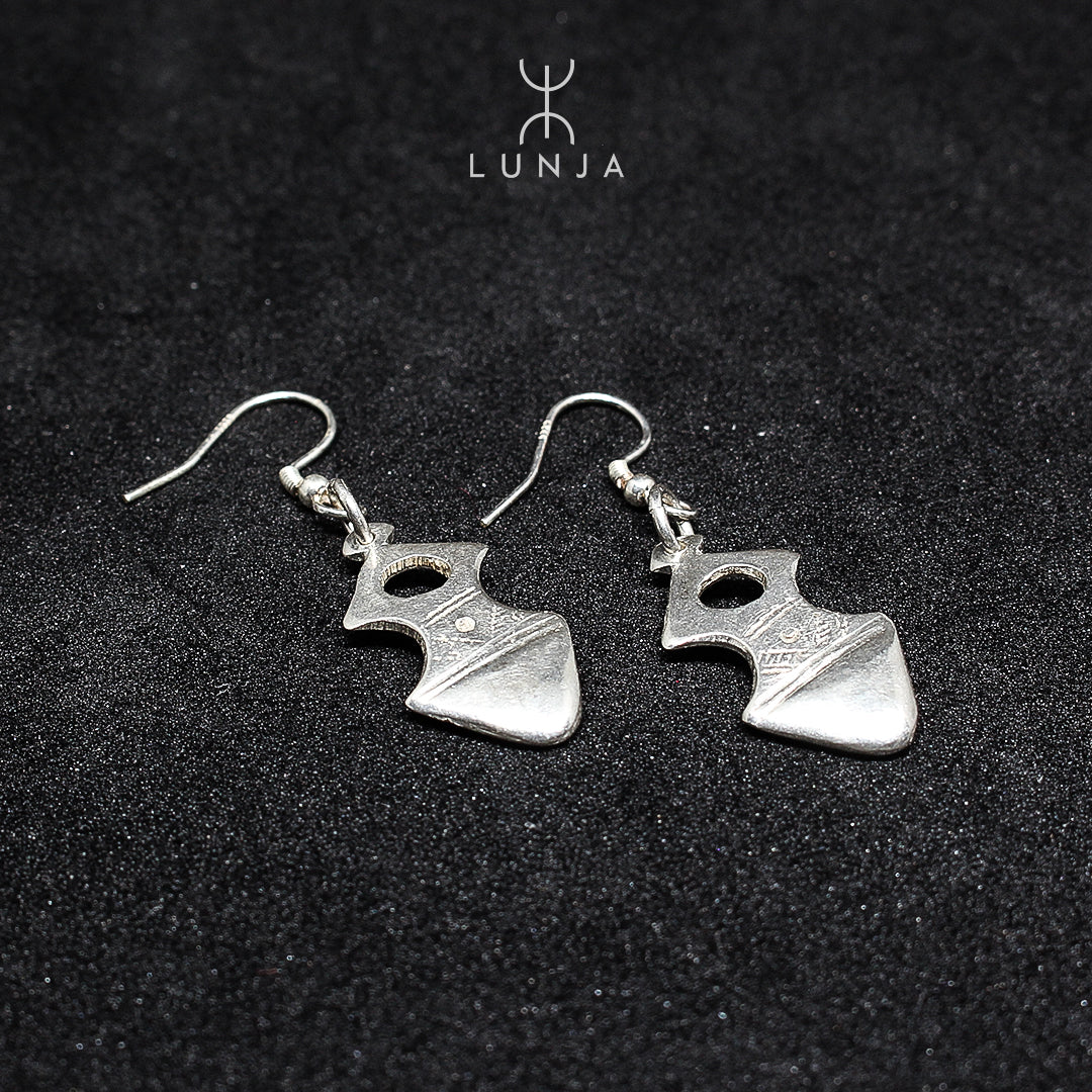 Boucle d'oreille Amazigh en argent
