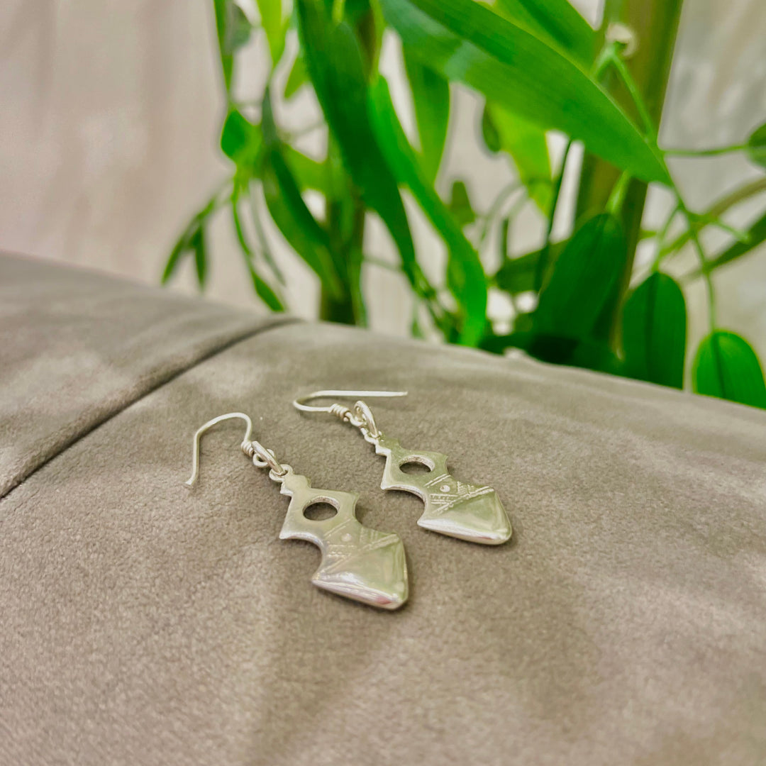 Boucle d'oreille Amazigh en argent