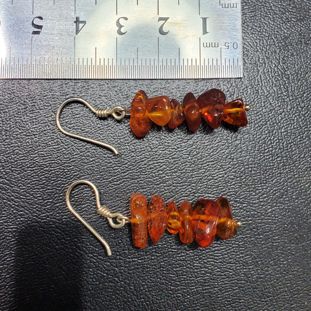 Boucle d'oreilles Ambre