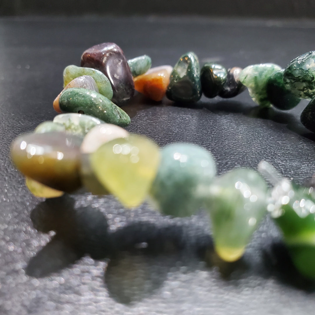 Bracelet Agate Verte Chips