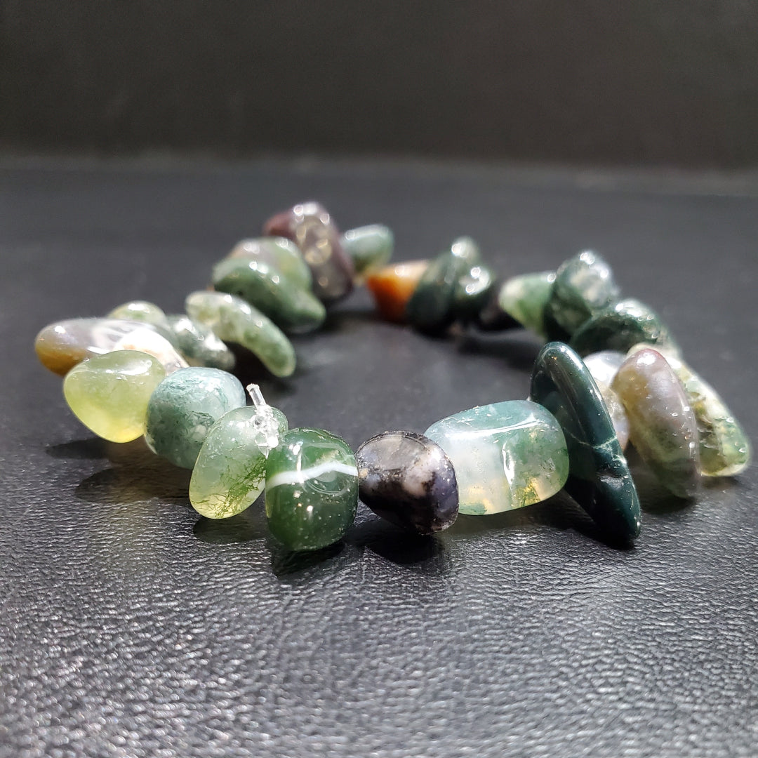 Bracelet Agate Verte Chips
