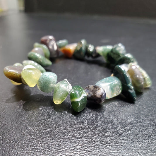Bracelet Agate Verte Chips
