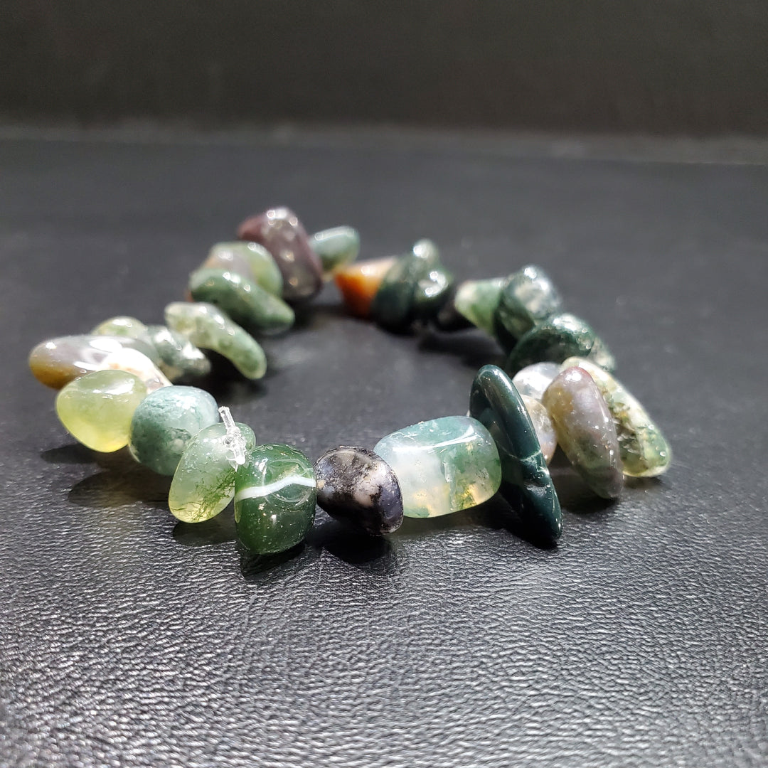 Bracelet Agate Verte Chips
