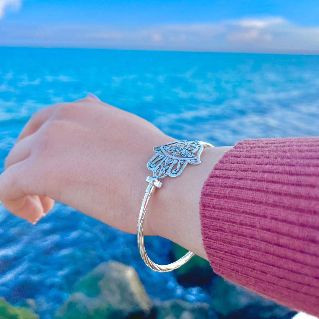 Bracelet khomsa héritage tunisienne Argent