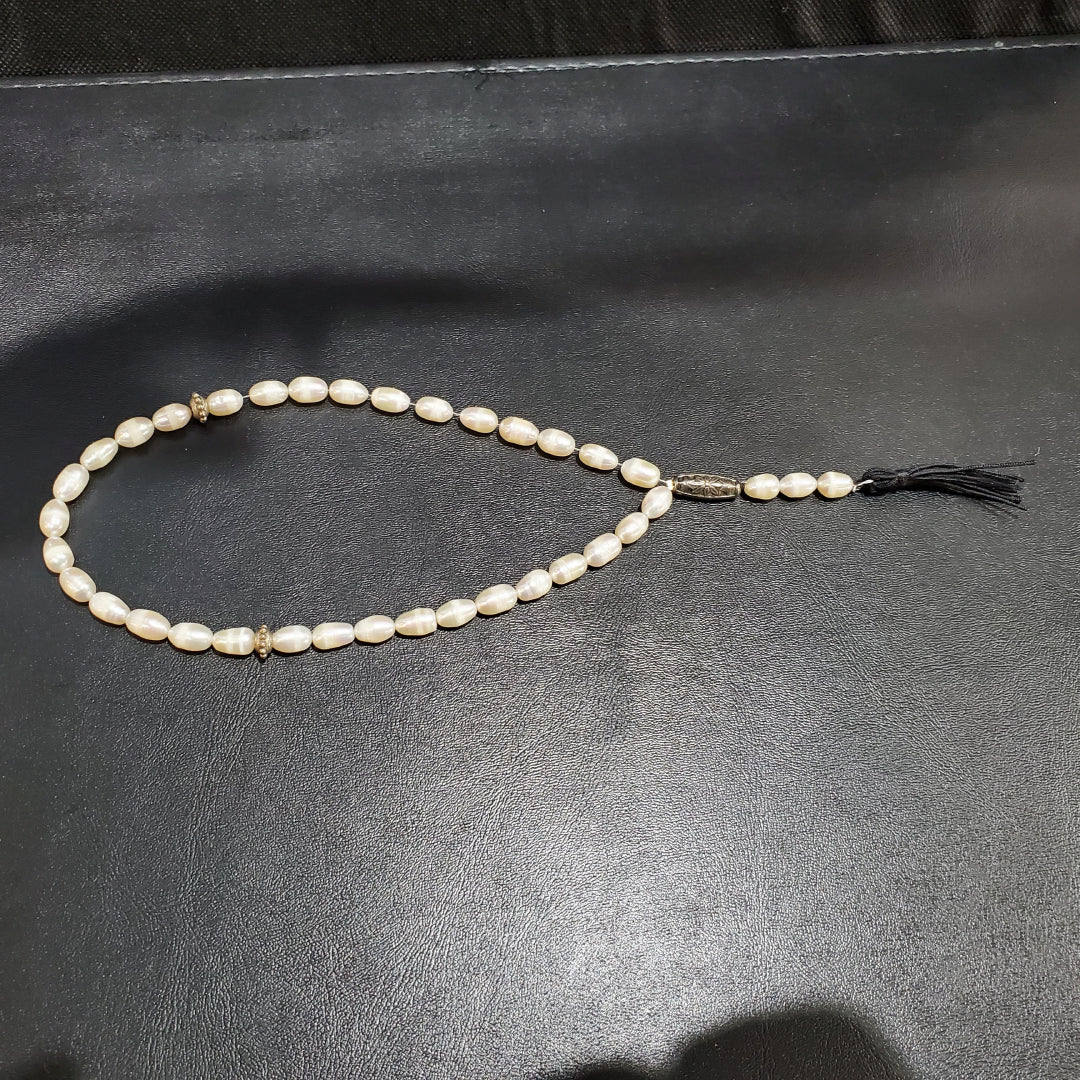 Chapelet Perle De Culture Natuelle Goutte D'eau