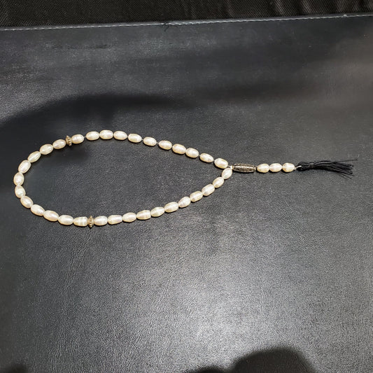 Chapelet Perle De Culture Natuelle Goutte D'eau