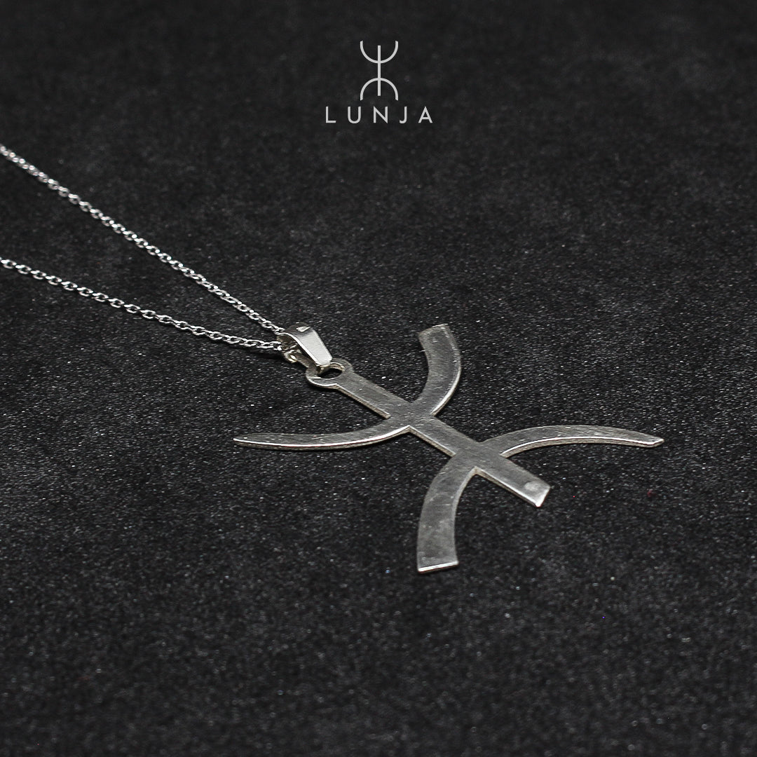 Collier lettre Yaz grande en argent