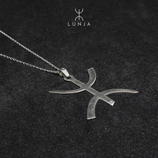 Collier lettre Yaz grande en argent