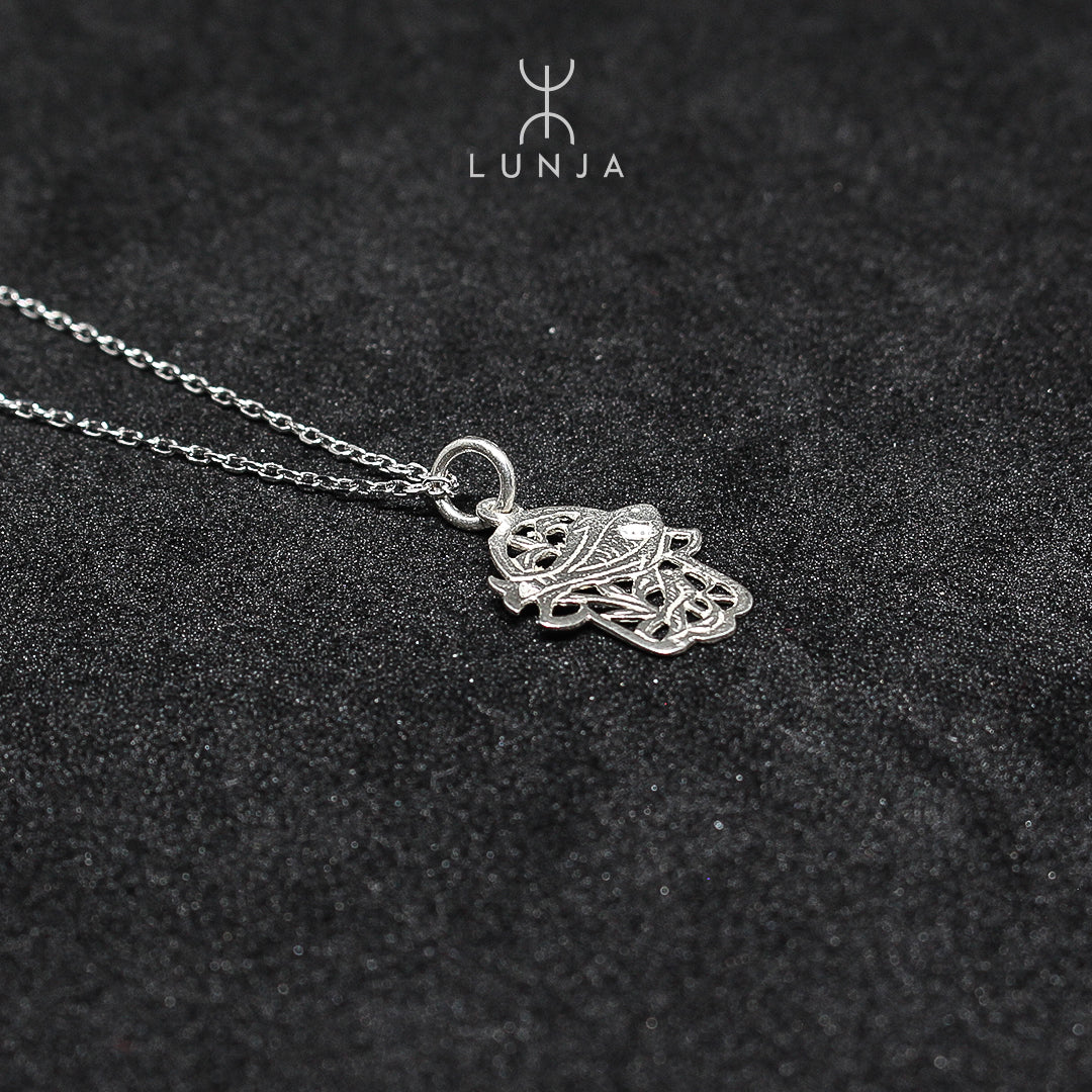 Collier tunisien khomsa en argent pour femmes
