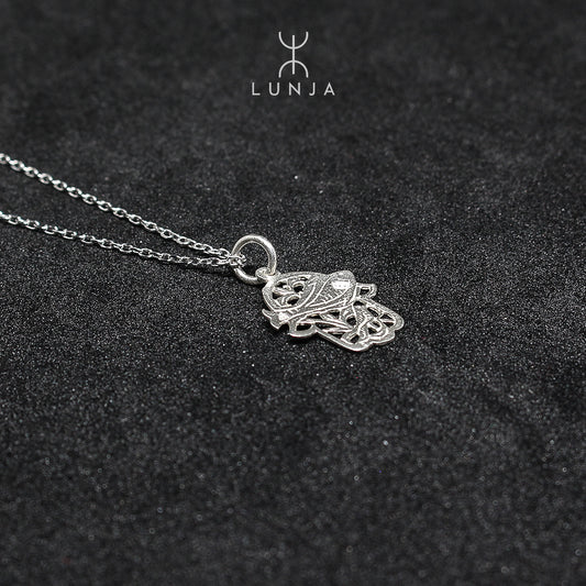 Collier tunisien khomsa en argent pour femmes