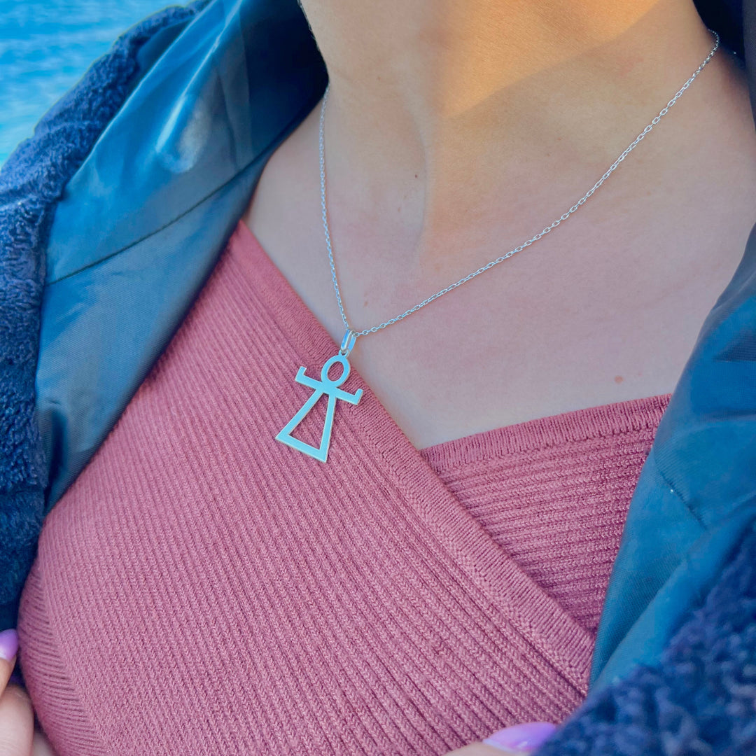 Collier en argent tanit berbère