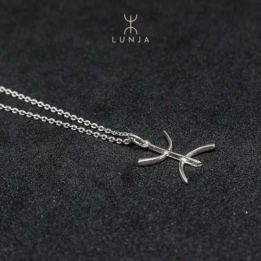 Collier lettre Yaz petit taille en argent