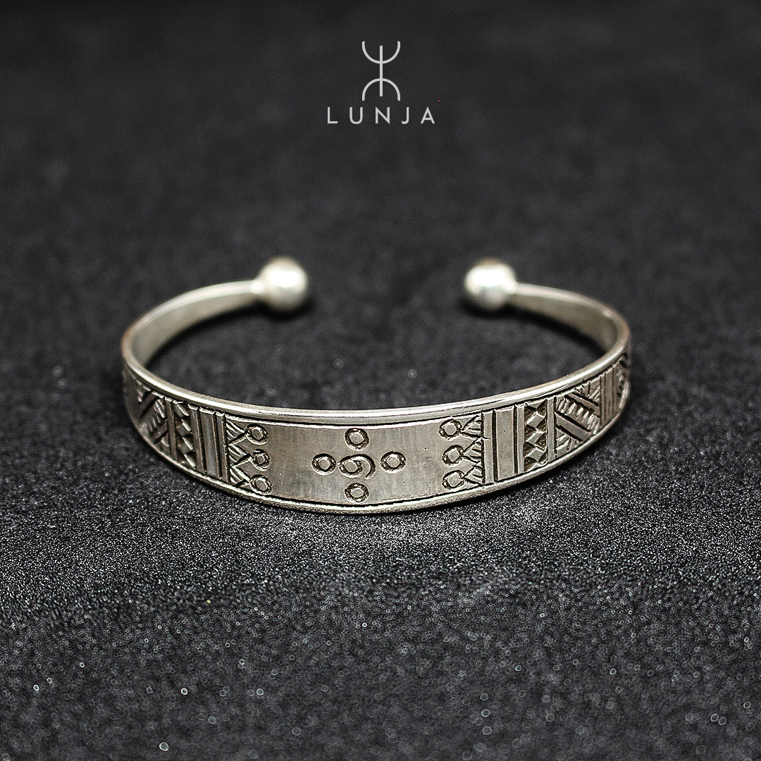 Jonc en argent Amazigh Large