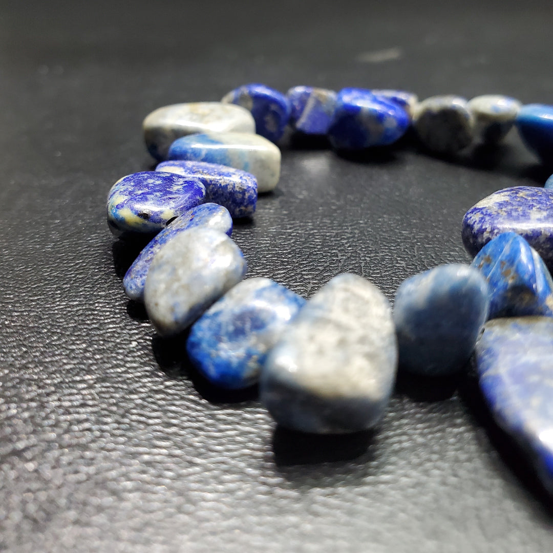 Bracelet Lapis-lazuli plat