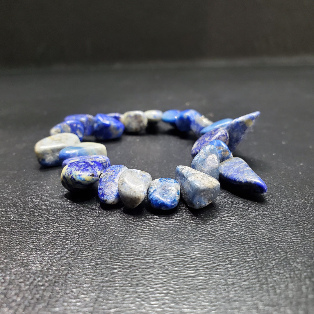 Bracelet Lapis-lazuli plat