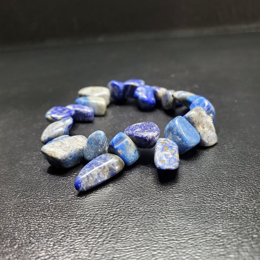 Bracelet Lapis-lazuli plat