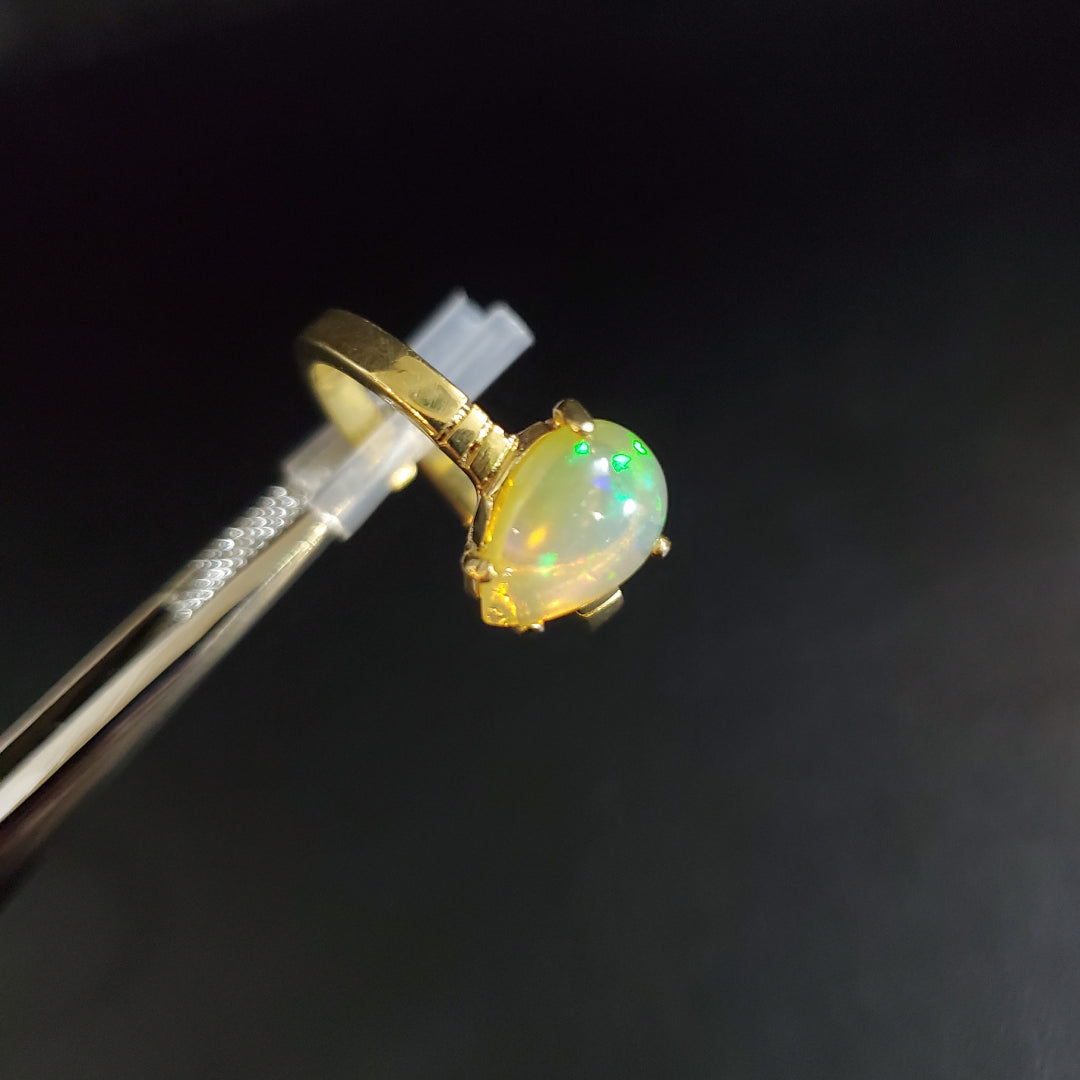 Bague Opale Éthiopie Noble