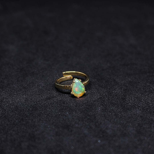Bague Opale Éthiopie Noble