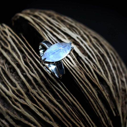 Bague Pierre De Lune Argent Top