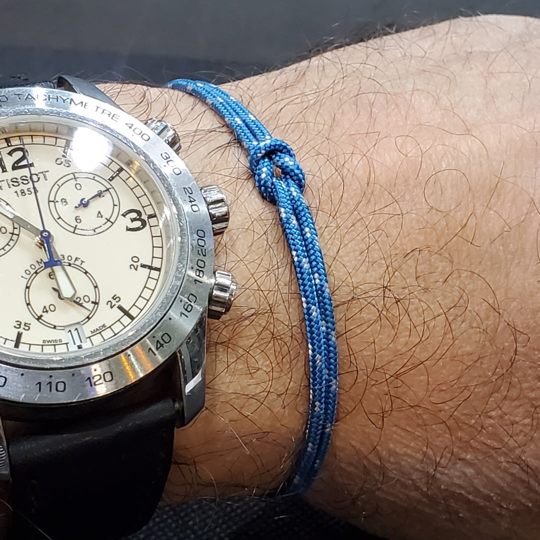 Bracelet en fil de paracorde  bleu