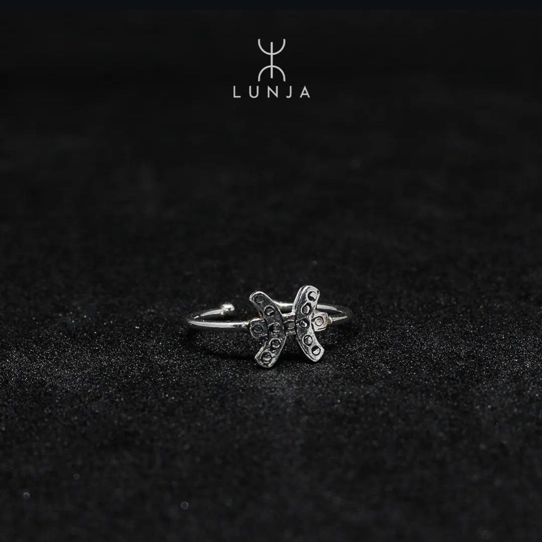 Bague en argent lettre Yaz