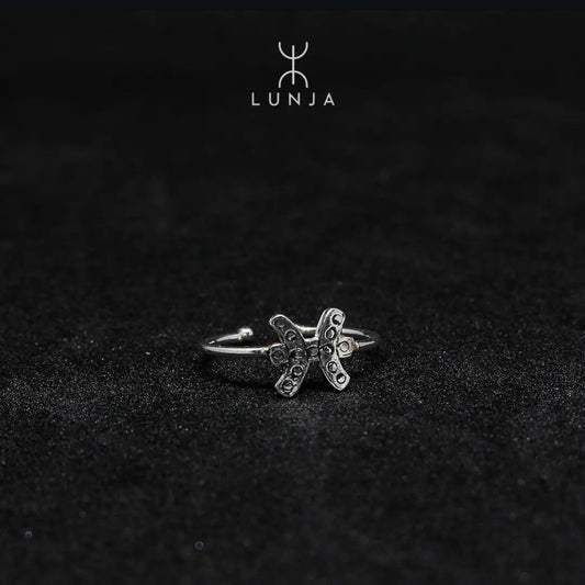 Bague en argent lettre Yaz