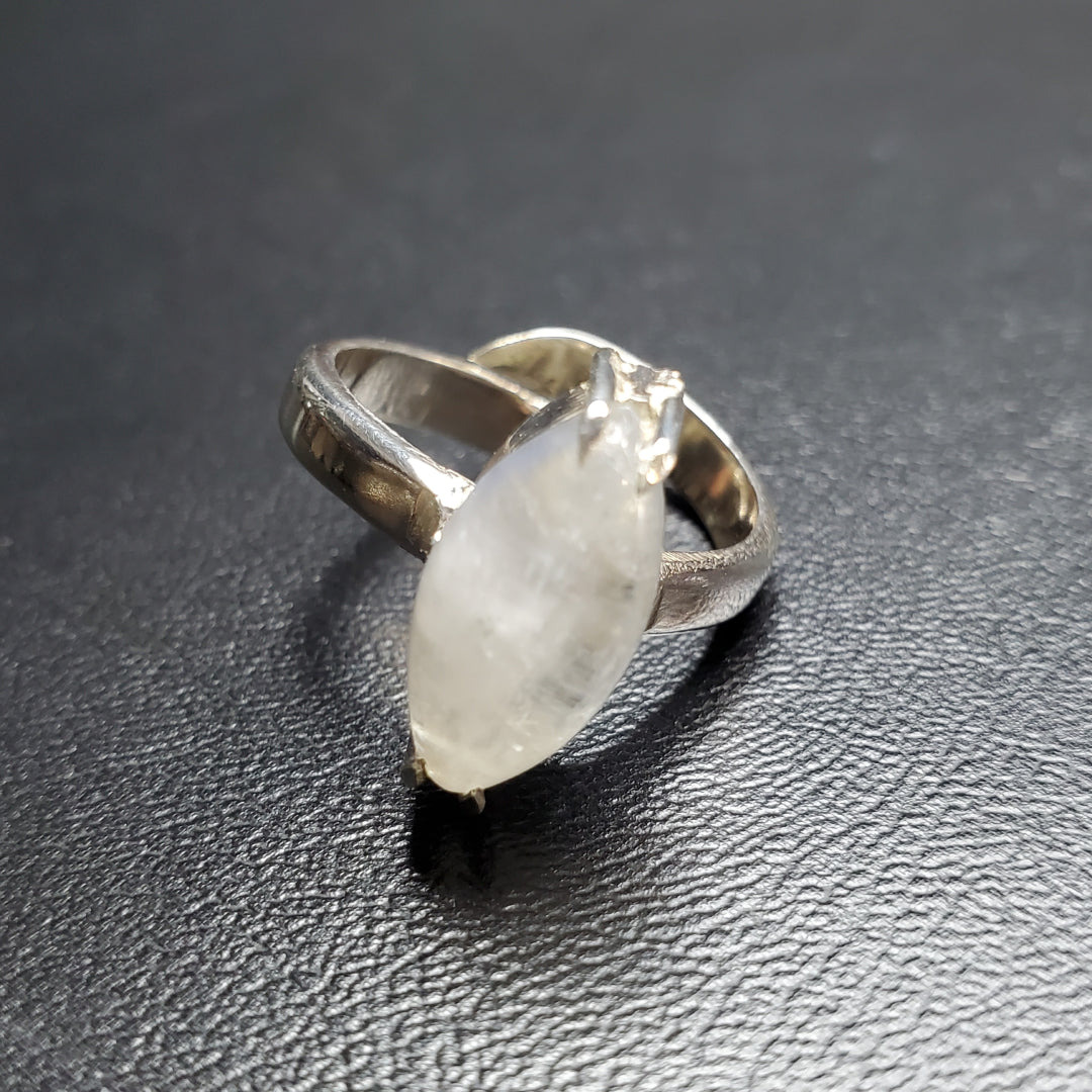 Bague Pierre De Lune Argent Top