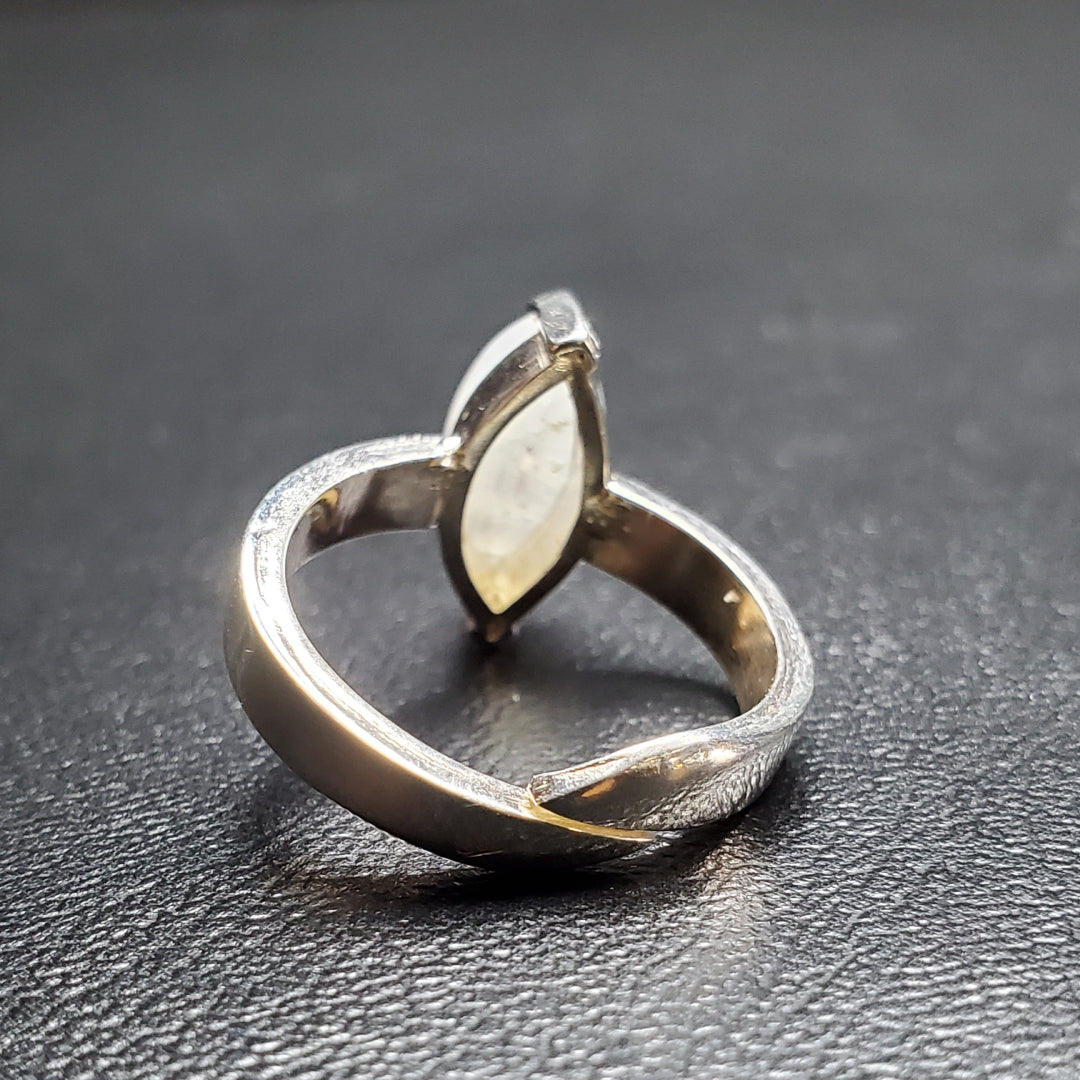 Bague Pierre De Lune Argent Top
