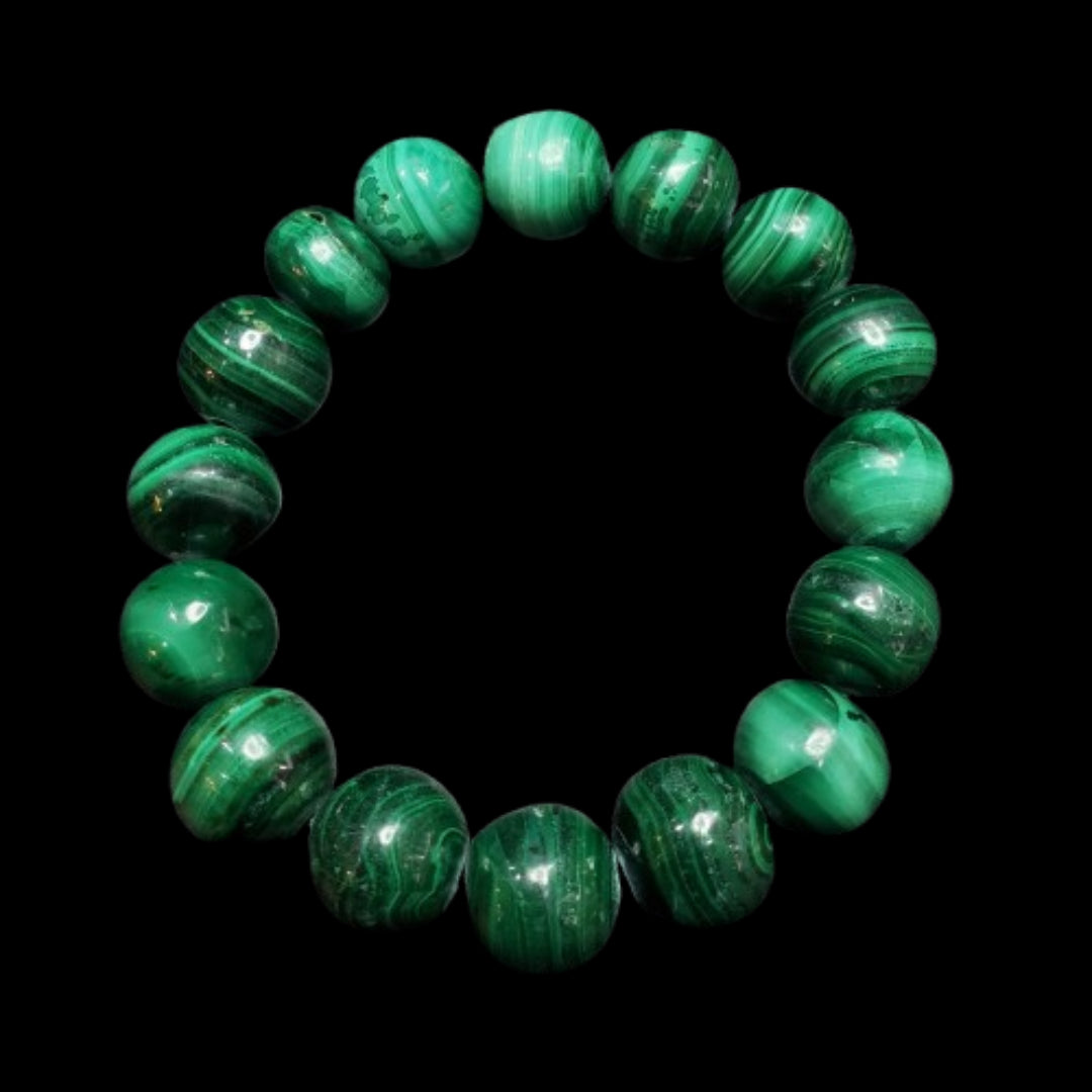 Bracelet Malachite 14mm
