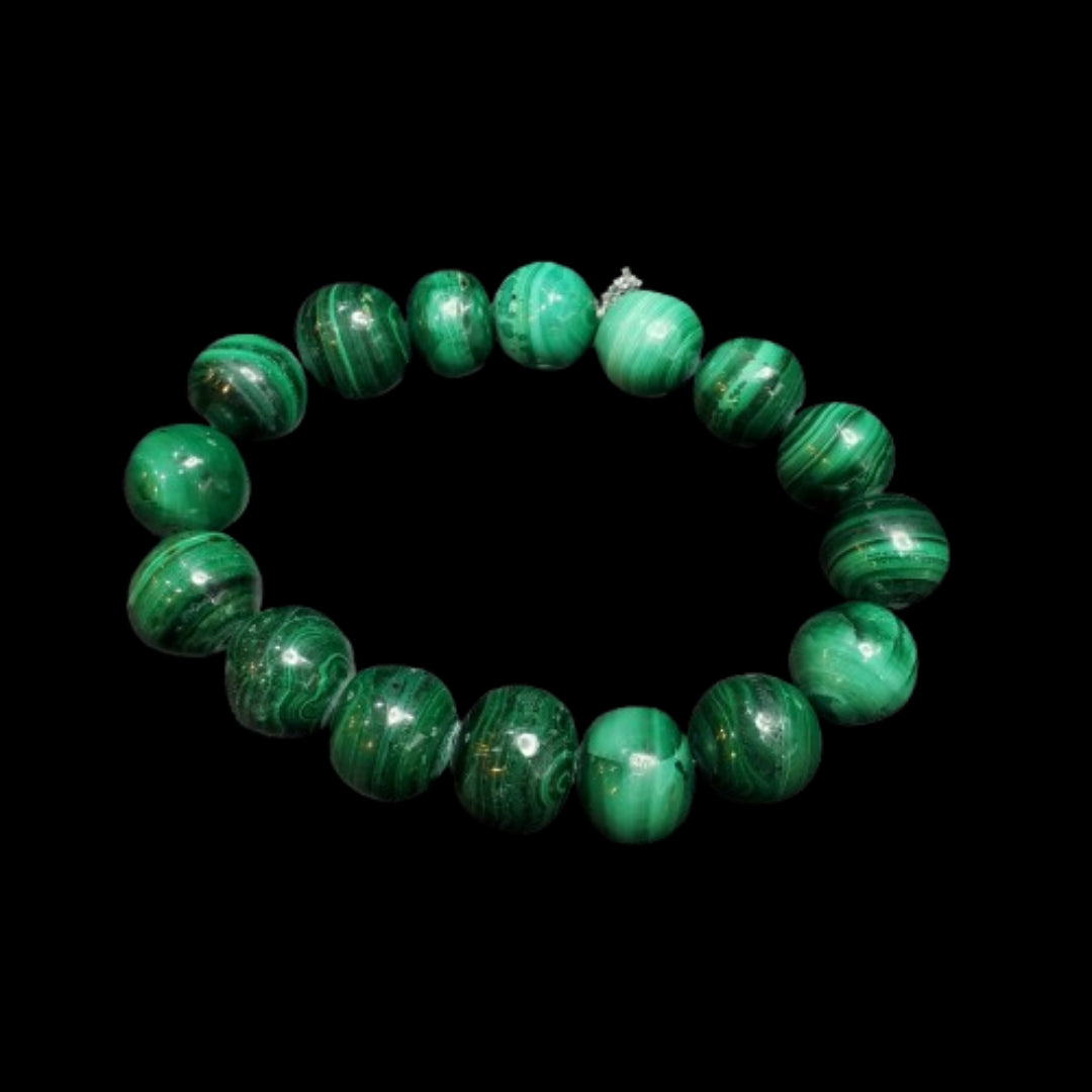 Bracelet Malachite 14mm