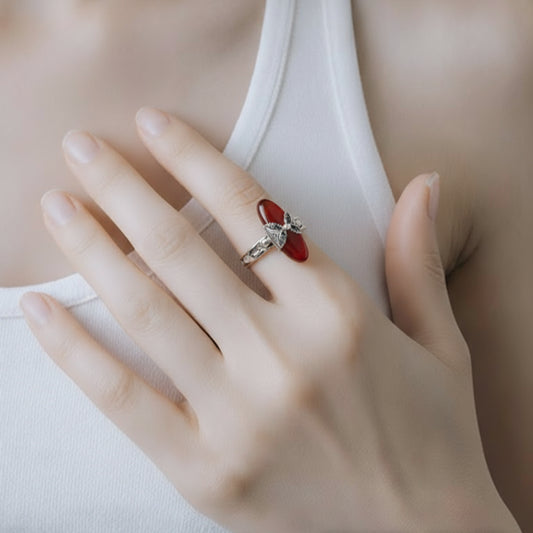 Bague Agadez Cornaline Ovale