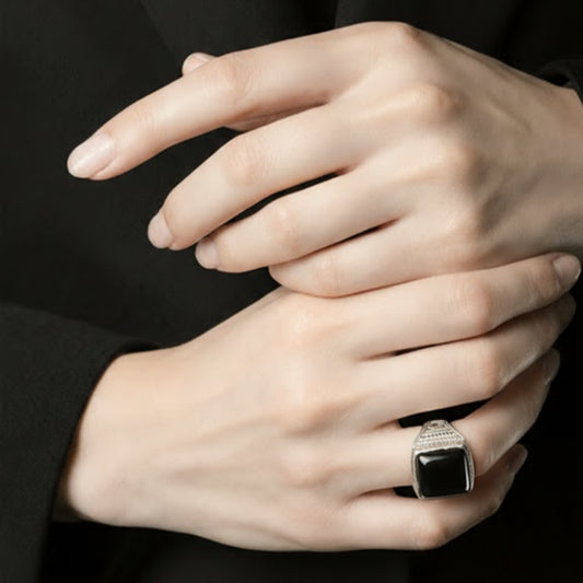 Bague Agadez Onyx large