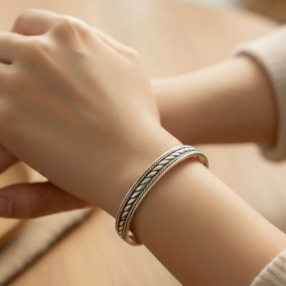 Bracelet Amazigh et Berbère en argent 925 original