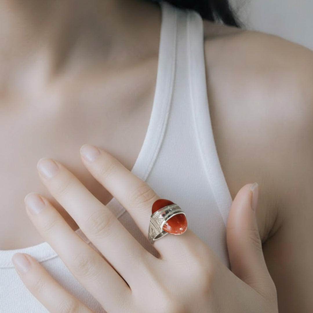 Bague Agadez Cornaline