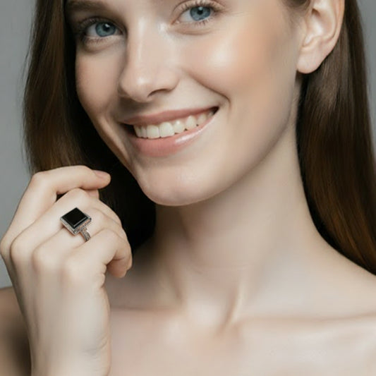 Bague Agadez Onyx rectangle