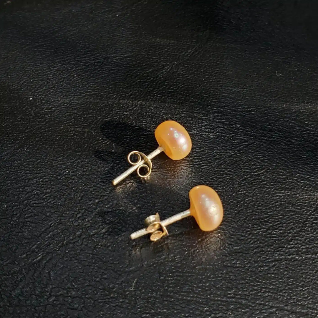 Boucles d’Oreilles en Argent 925 avec Perles de Culture Naturelles en couleur Blanc ou Rose