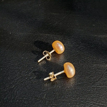 Boucles d’Oreilles en Argent 925 avec Perles de Culture Naturelles en couleur Blanc ou Rose