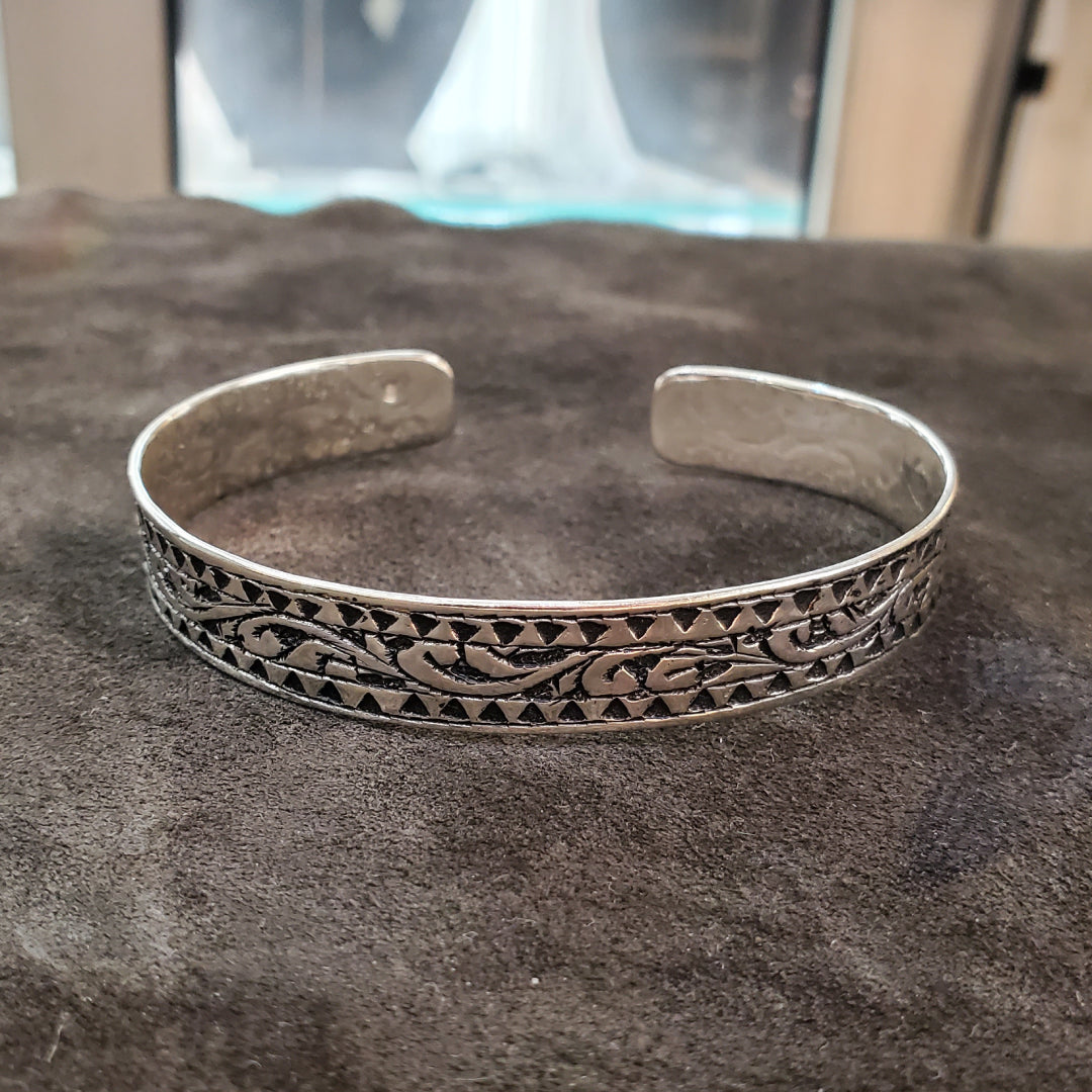 Bracelet Jonc Amazigh Tunisien fait main en argent 925