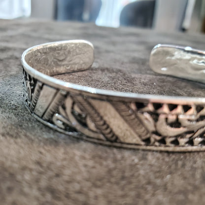 Jonc bracelet Amazigh ajustable Tunisien en argent 925