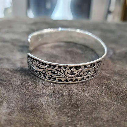 Jonc bracelet Amazigh ajustable Tunisien en argent 925