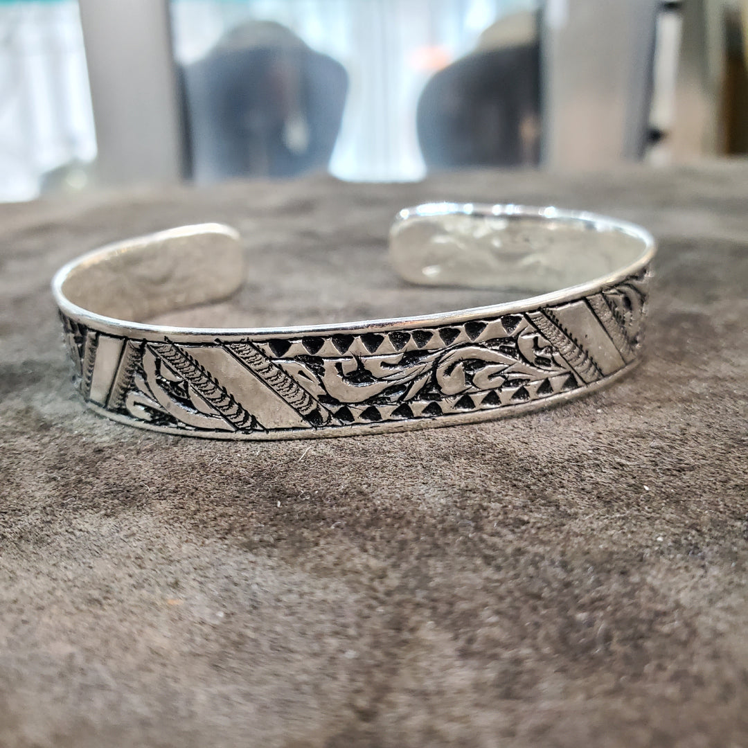 Jonc bracelet Amazigh ajustable Tunisien en argent 925