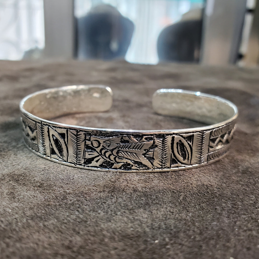 Jonc bracelet Amazigh Tunisien Ajustable en argent 925