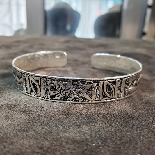 Jonc bracelet Amazigh Tunisien Ajustable en argent 925