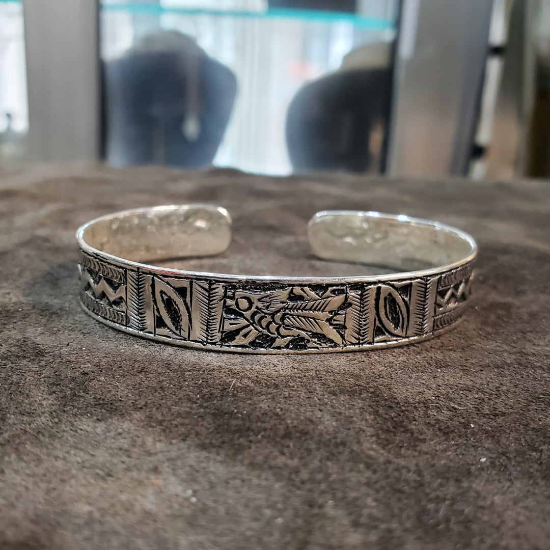 Jonc bracelet Amazigh Tunisien Ajustable en argent 925