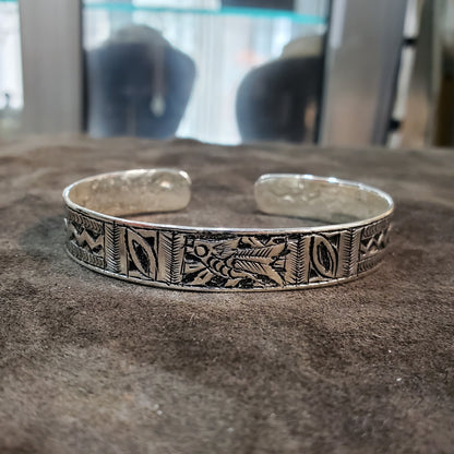 Jonc bracelet Amazigh Tunisien Ajustable en argent 925