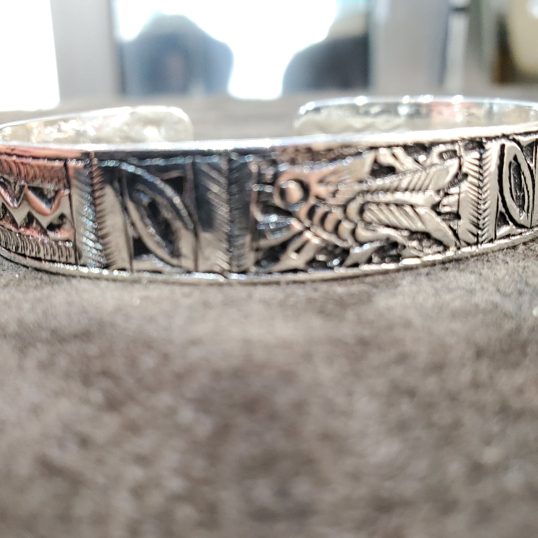 Jonc bracelet Amazigh Tunisien Ajustable en argent 925